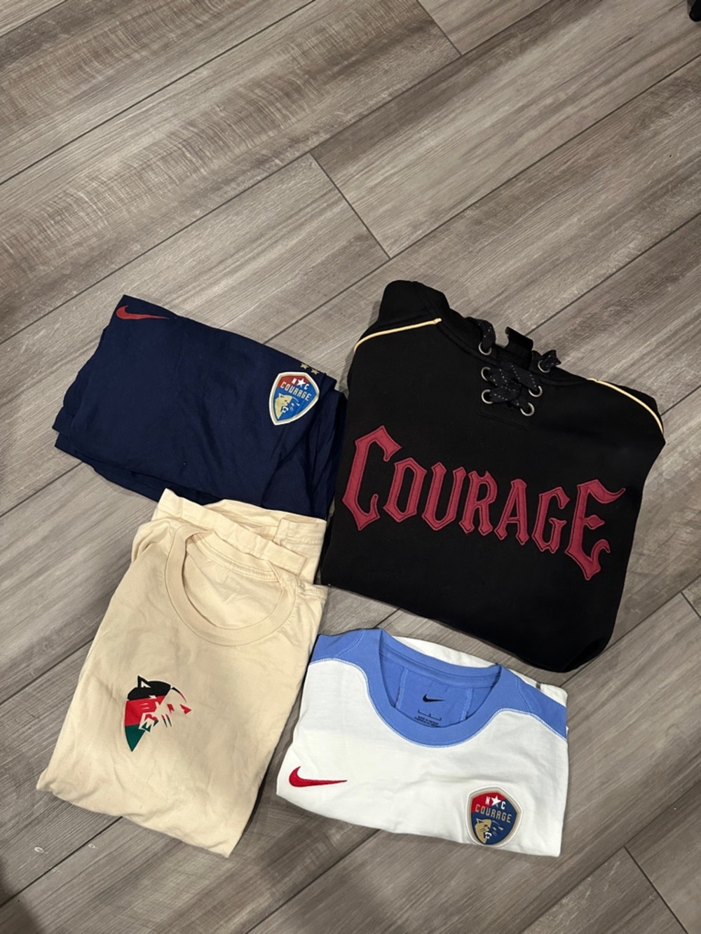 NC Courage bundle - only hoodie and tan shirt left!
